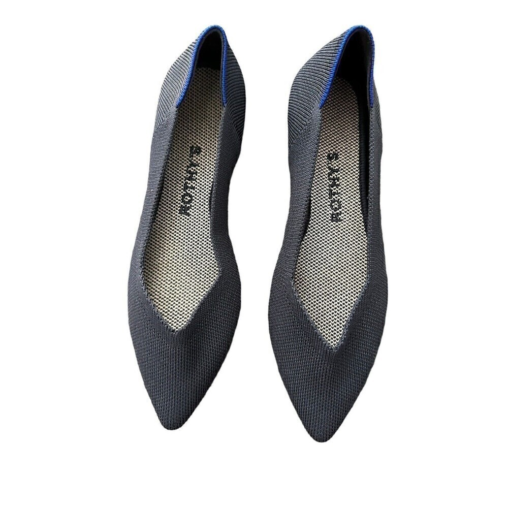 Rothy’s  Gray  Ballet Flat Point Toe Women's The Point Size 5